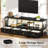 Twanette TV Stand for TVs up to 70", Large LED Media Console with Charging Station-247652603