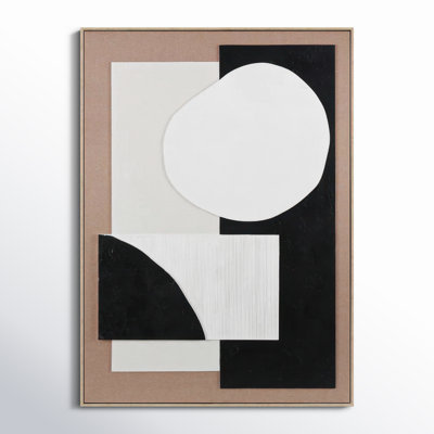 Paralimni Framed On Wood Minimalistic