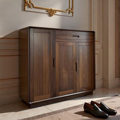 Armoire à chaussures en bois massif