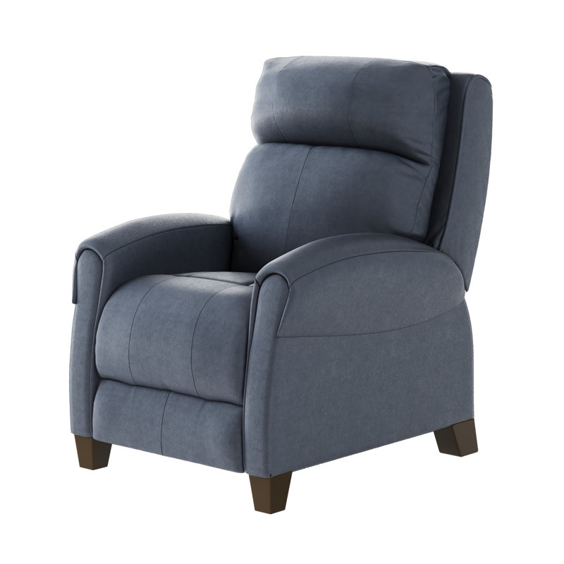Saturn Leather Zero Gravity Recliner with Power Headrest, Blue