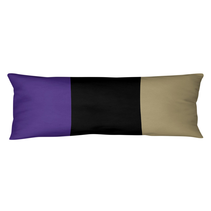 Polyester Medium Pillow, Purple/Black/Gold, Alabama 