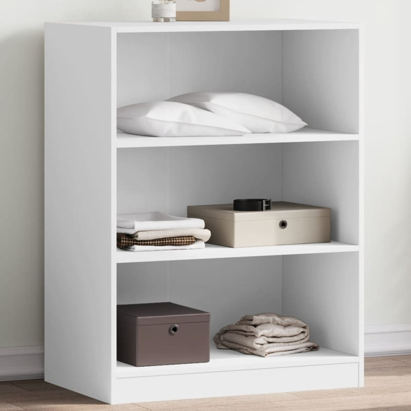 Amareya Manufactured Wood Wardrobe, 102cm H x 77cm W x 48cm D, White