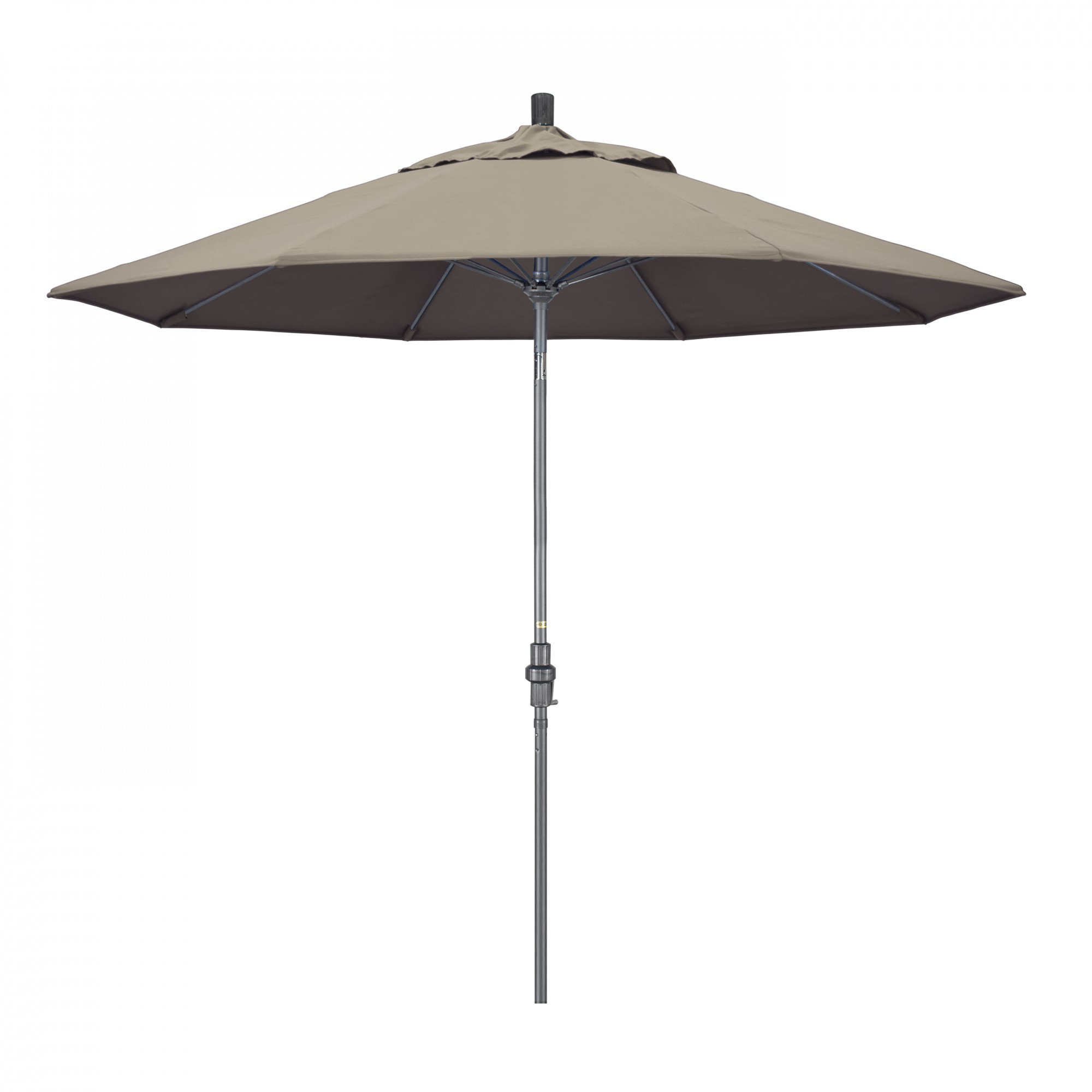 Roverta 9' Market Sunbrella® Umbrella, Taupe, Silver