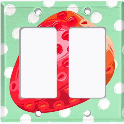 Patterned 2 - Gang Toggle Light Switch Standard Wall Plate