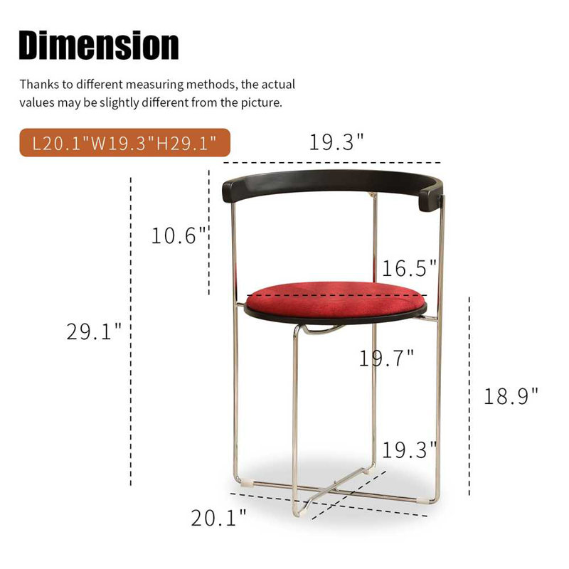 Folding Chair with Modern Design, Red