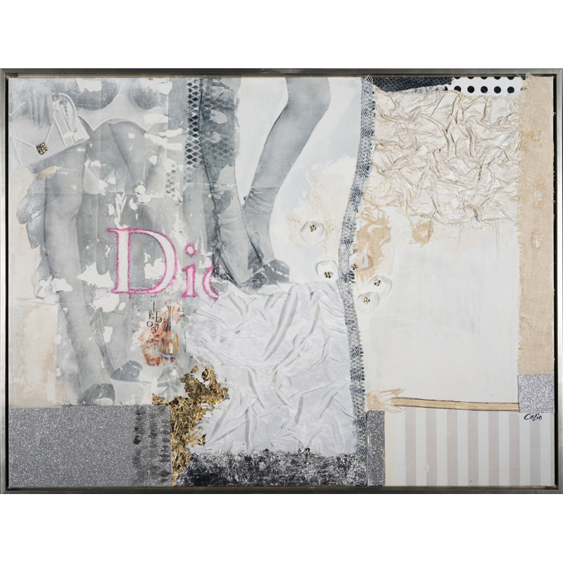 Dior par Colio - peinture sur toile à cadre flottant