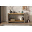 Console rétro Mirod - Design minimaliste classique avec placage de bois et finition vieillie