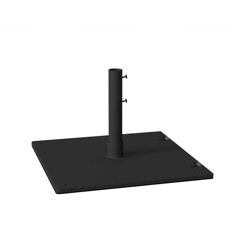 Base de parasol autoportante en aluminium, Obsidienne