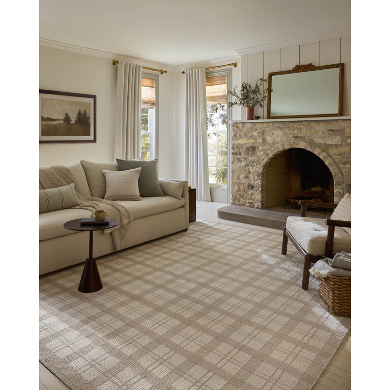 Magnolia Home by Joanna Gaines x Loloi Ryder Beige / Ivory Area Rug, Rectangle 2'3" x 3'9"