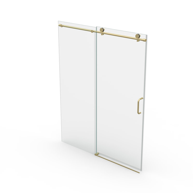 Portes de douche et de baignoire peu encombrantes, verre trempé, conception sans cadre moderne