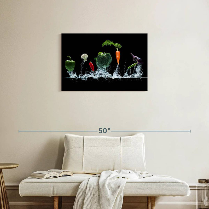 Yarlin Vegetables Splash, 20" H x 30" W