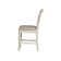 Colne Queen Anne Back Side Chair in Antique White/Brown