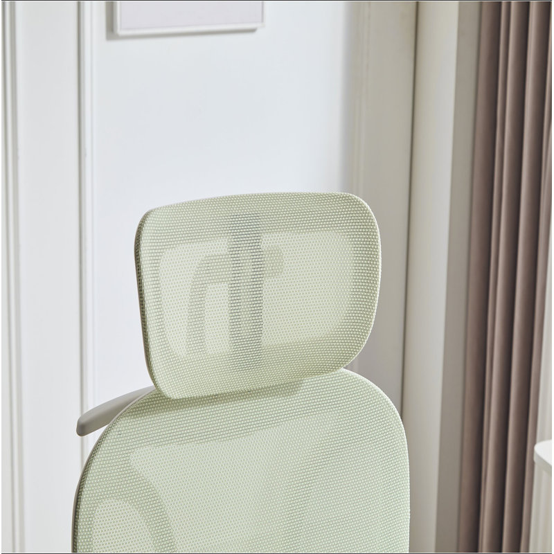 Fauteuil de bureau ergonomique avec repose-pieds, chaise de bureau d'ordinateur à haut dossier avec support lombaire dynamique, appui-tête en 2 dimensions, accoudoir 4D, siège en éponge, chaise de bureau en filet pour adultes, vert.