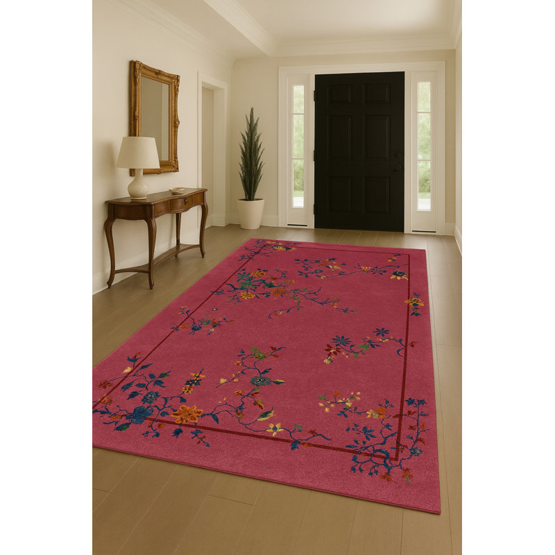 Nihar Cotton Washable Abstract Indoor / Outdoor Rug, 3'11" x 5'11"