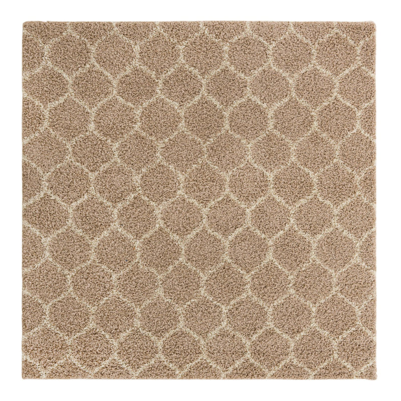 Geometric Indoor Rug, Square 7'10"