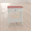Abner 1 Drawer Steel Nightstand
