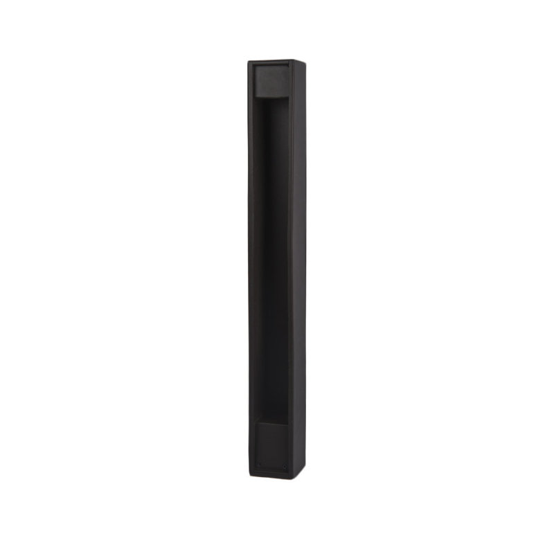 Gate Low Voltage Integrated LED Metal Bollard Light, 3000K, Black on Aluminum