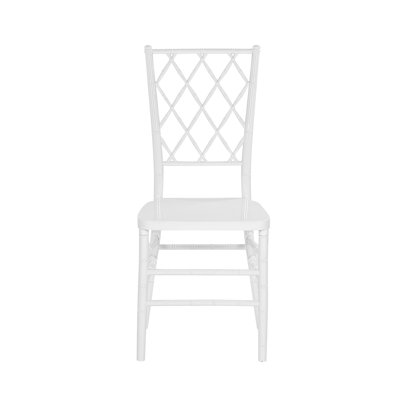 Gagliardi 45 cm H Plastic Cross Back Stackable Side Chair