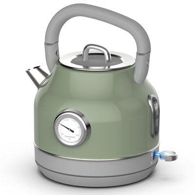 Electric Kettle, 57 Oz Hot Water Kettle,Retro Electric Tea Kettle with Thermometer