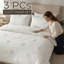 3Pcs White Tufted Skull ULTRA SOFT Reversible Bedding Set Duvet Cover Set Quilt Cover With Pillowcases-131443615
