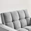 Lit pour la décoration intérieure: dossier réglable, velours gris. Structure en bois, assise mi-moelleuse. Lit pliant élégant et pratique: se transforme en fauteuil inclinable ou facilement. Revêtement en velours, structure solide. Siège, dossier-1449785520