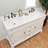 Halliday 60'' Double Bathroom Vanity with Marble Top-23978257