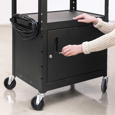 24'' W AV Cart with Wheels