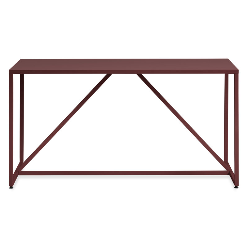 Strut Dining Table, Navy, 35" W x 75" L, Standard (29" Height)