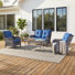Carolina 4-Person Square Outdoor Conversation Set With Loveseat And Armchair