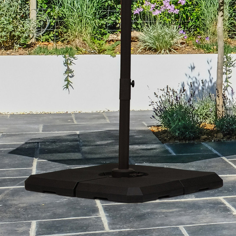 Offset Umbrella Base Weight - 38.86 In. X In., 264 Lb Capacity, , Windproof Structure Cantilever Patio Provides A Stable Platform For