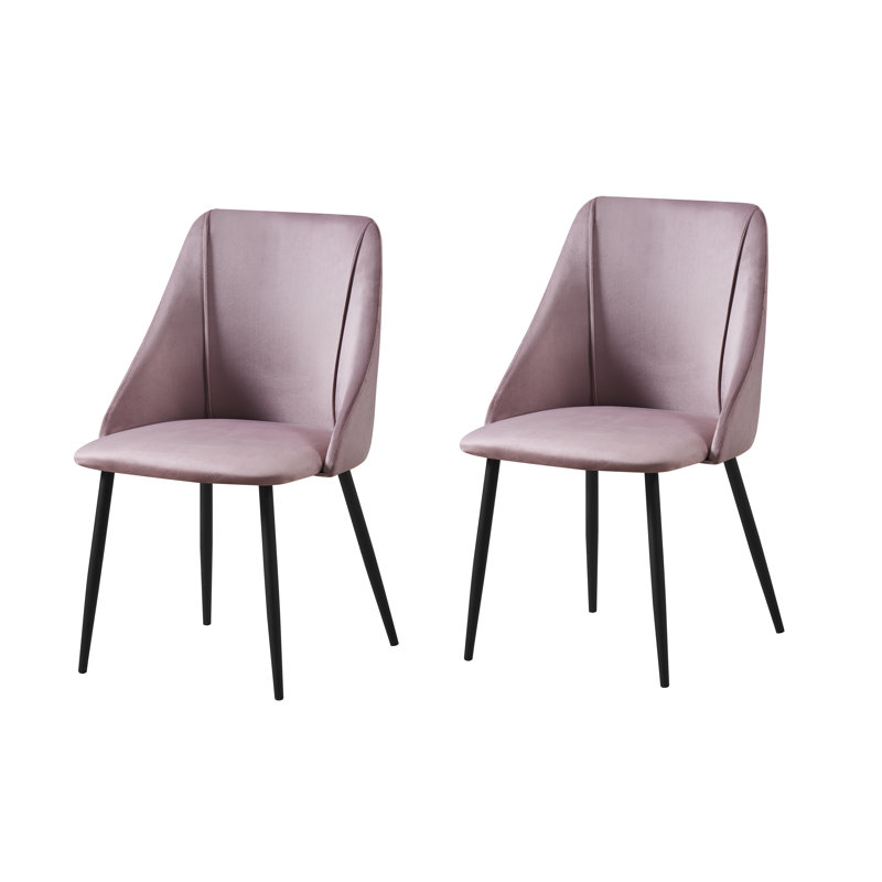 Fauteuil d'appoint en velours, Rose