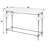 48" W Rectangular Stone and Metal Console Table