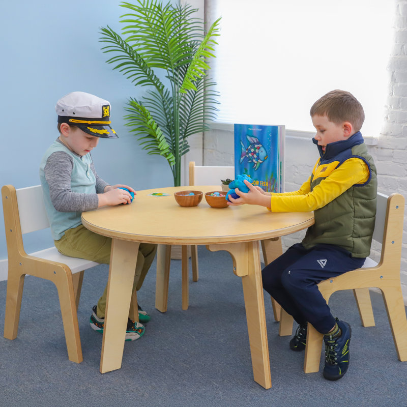 Table d'activité circulaire, H 22 po x l 35 po x P 35 po