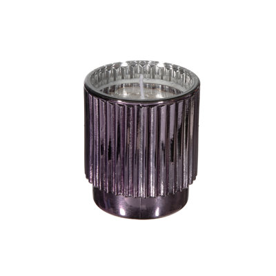 Bougie en pot parfumée nervurée
