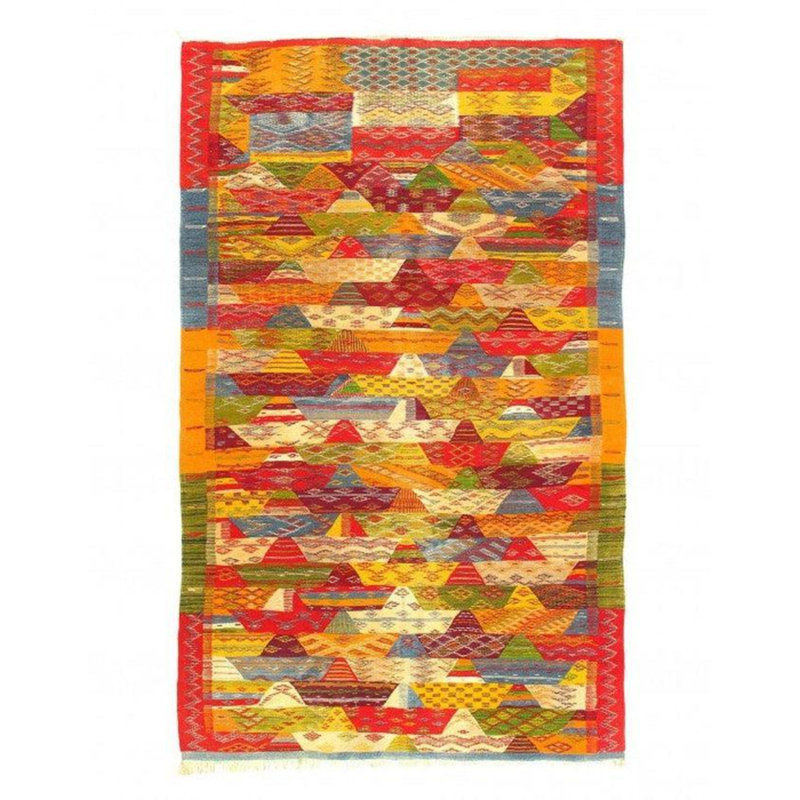 Tapis jaune unique 8 pi 7 po x 5 pi One-of-a-Kind