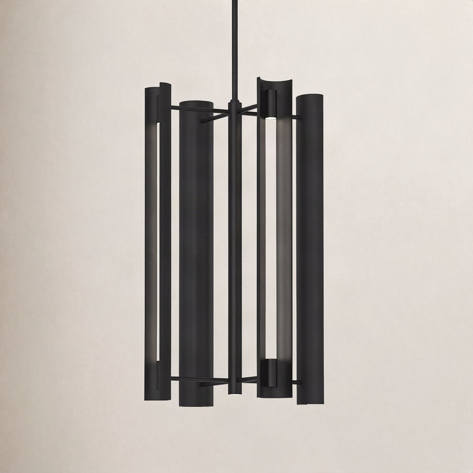 Futch Pendant, Midnight Black, 28" H x 16.13" W x 16.13" D, 4