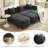  109.8'' Upholstered Boucle Sectional Sofa-1124510501