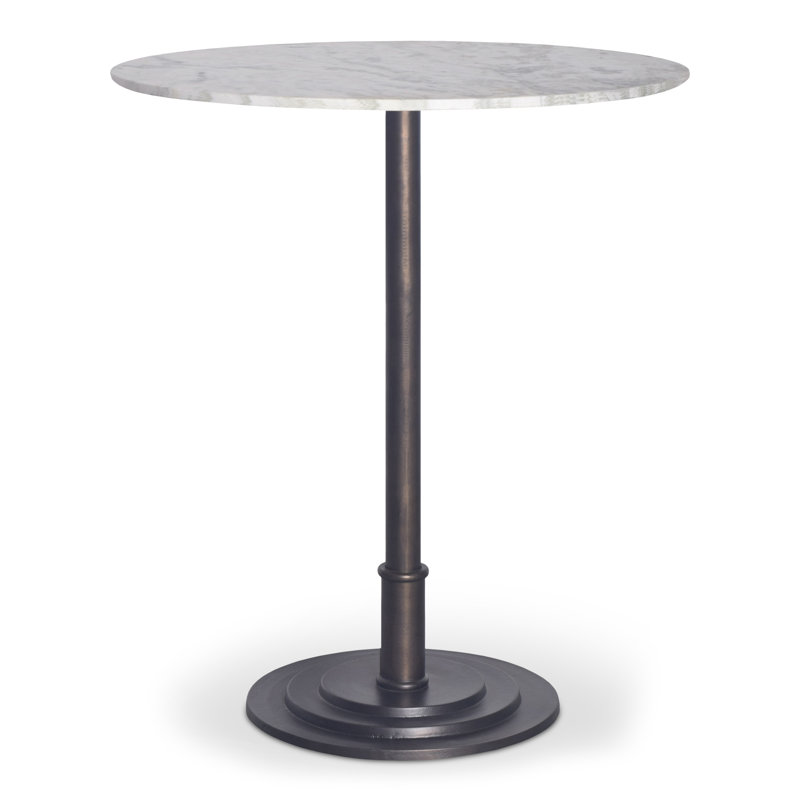 Tori Outdoor Counter Table White Marble, 36" H x 30" W x 30" D