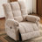 Oversized Power Lift Recliner Chair with Massage and Heat for Elderly, 26" Extra Wide Lift Chair for Big and Tall, Chenille Electric Lift Recliner with Overstuffed Backrest, USB Port