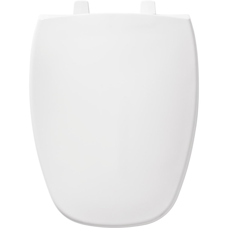 Siège de toilette allongé en plastique Eljer, Blanc