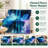Abstract Nebula Print Flannel Blanket - Swirling Blue, Purple & White Clouds, Ultra Soft, Lightweight, Breathable, All-Season, Skin-Friendly, Machine Washable, Decorative, for Sofa, Couch, Living Room and Bedroom-135729140