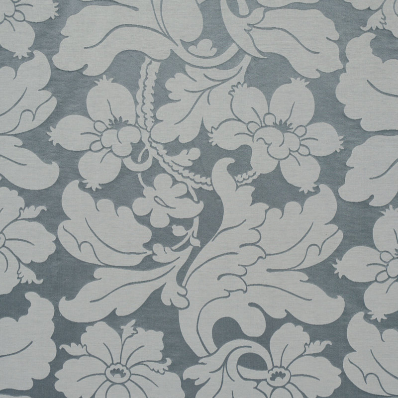Dandridge Damask Fabric, Palace Slate