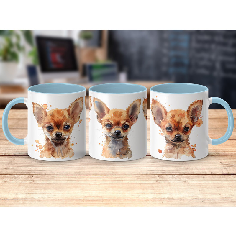 Ceramic Coffee Mug, 2, Light Blue