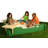 Sandlock Sandboxes 10'' Plastic Square Sandbox with Cover-10653166