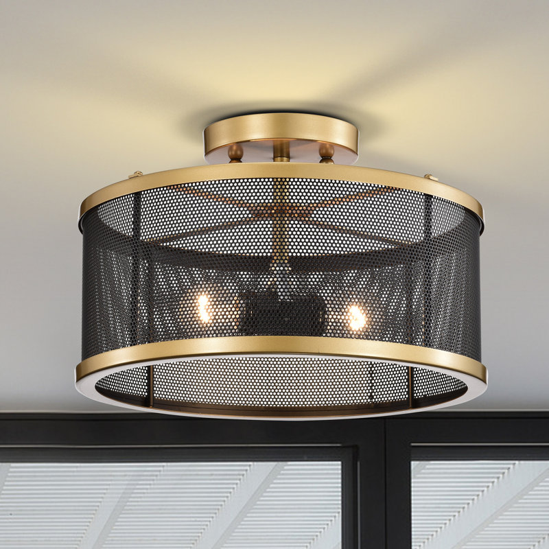 Plafonnier semi-encastré 2 lumières 12,2 po