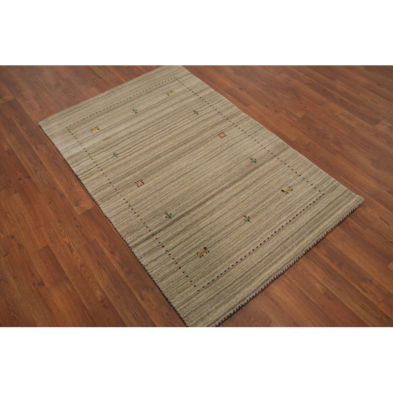 Tapis décoratif tribal fait à la main 3 x 5