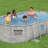 Bestway Power Steel Swim Vista Above Ground Outdoor Swimming Pool Set with Filter Pump, Ladder, and Pool Cover-94848095-94848096