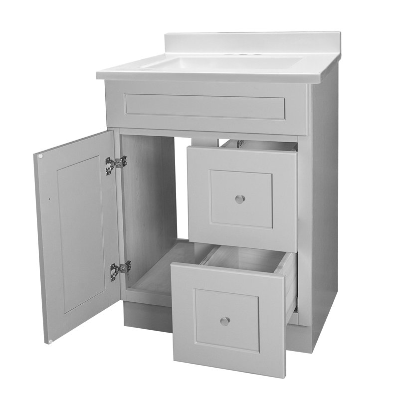 Meuble-lavabo simple 25 po avec plateau Leler