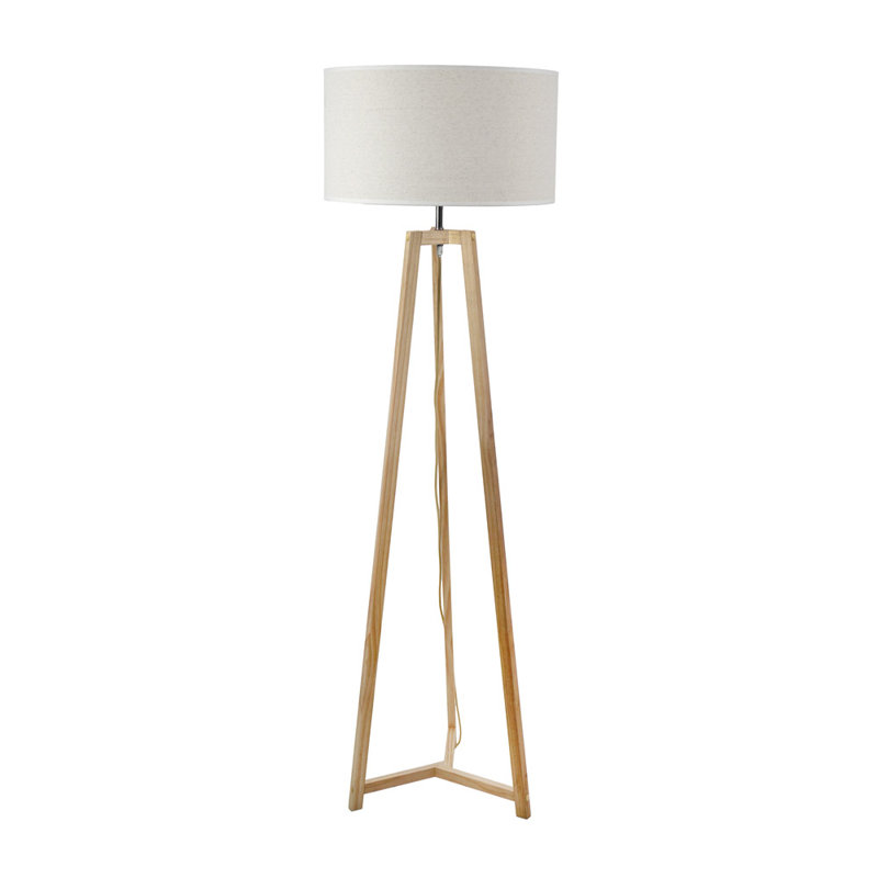 Carrizal 148cm Tripod Floor Lamp, Natural, No