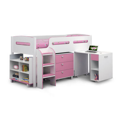 Lilianna Kids UK Single - DE 90 X 190 Cm Loft Bed